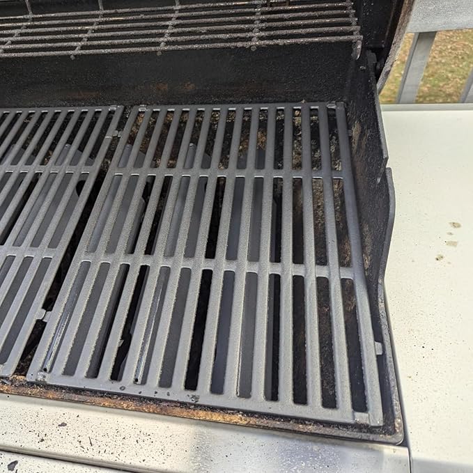 66095 Grill Grates & 66032 Flavorizer Bars for Weber GS4 Genesis II/LX 300 Series, Grill Parts for Genesis II S-310,E-330,E-310,S-320,S-335,E-345,SE-310, Cast Iron Grids for Weber 66795, 66802