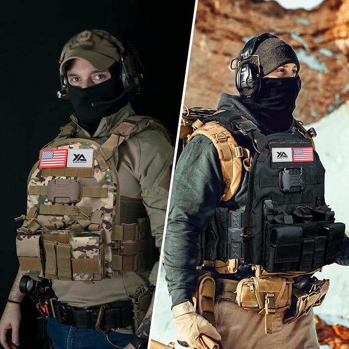 xaegistac Tactical Vest -Adjustable Modular Design for Outdoor, Hunting, and Security