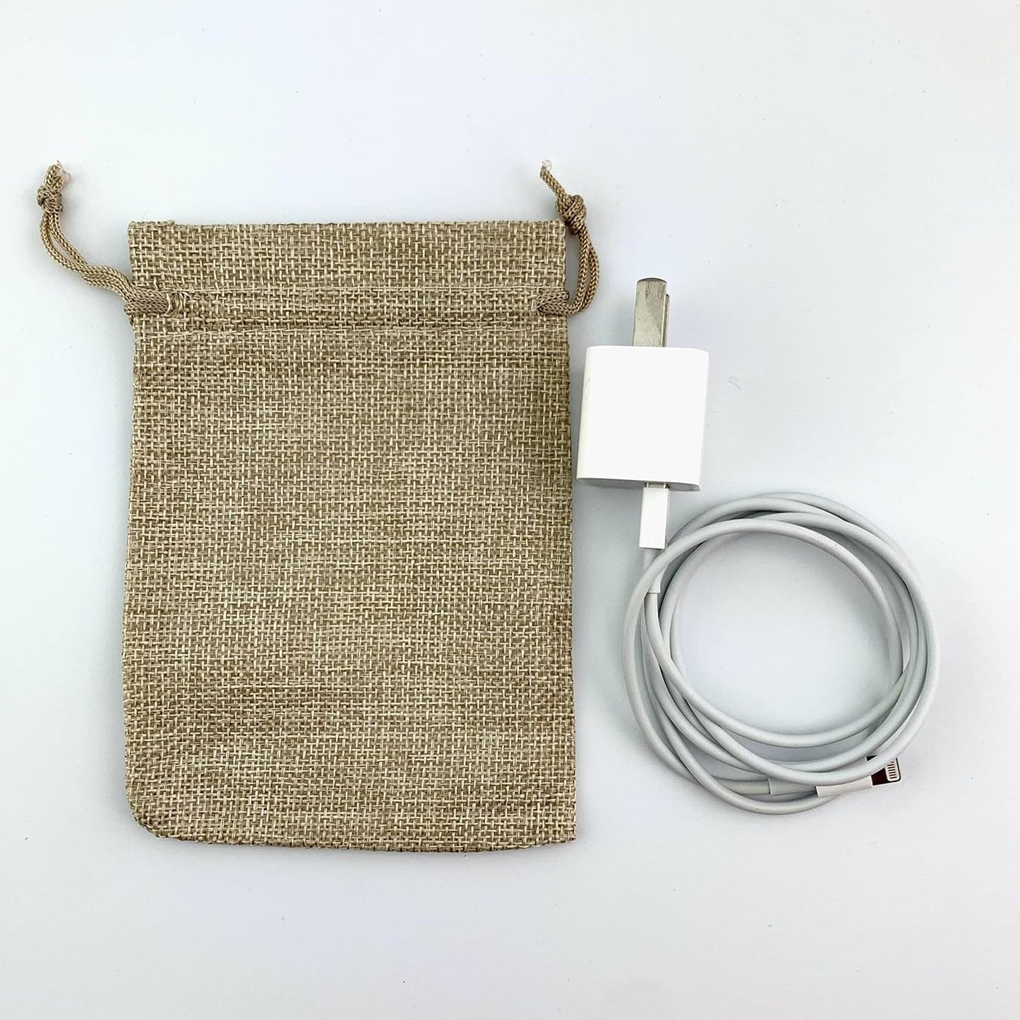 Palmhomee Pack of 25 Burlap Gift Bags with Drawstring Linen Jewelry Pouches Wedding Hessian Jute Bags for Birthday Jewelry and Treat Pouches Party Wedding Favors Gift Art and DIY Craft (4x5.6 Inch, Gray)