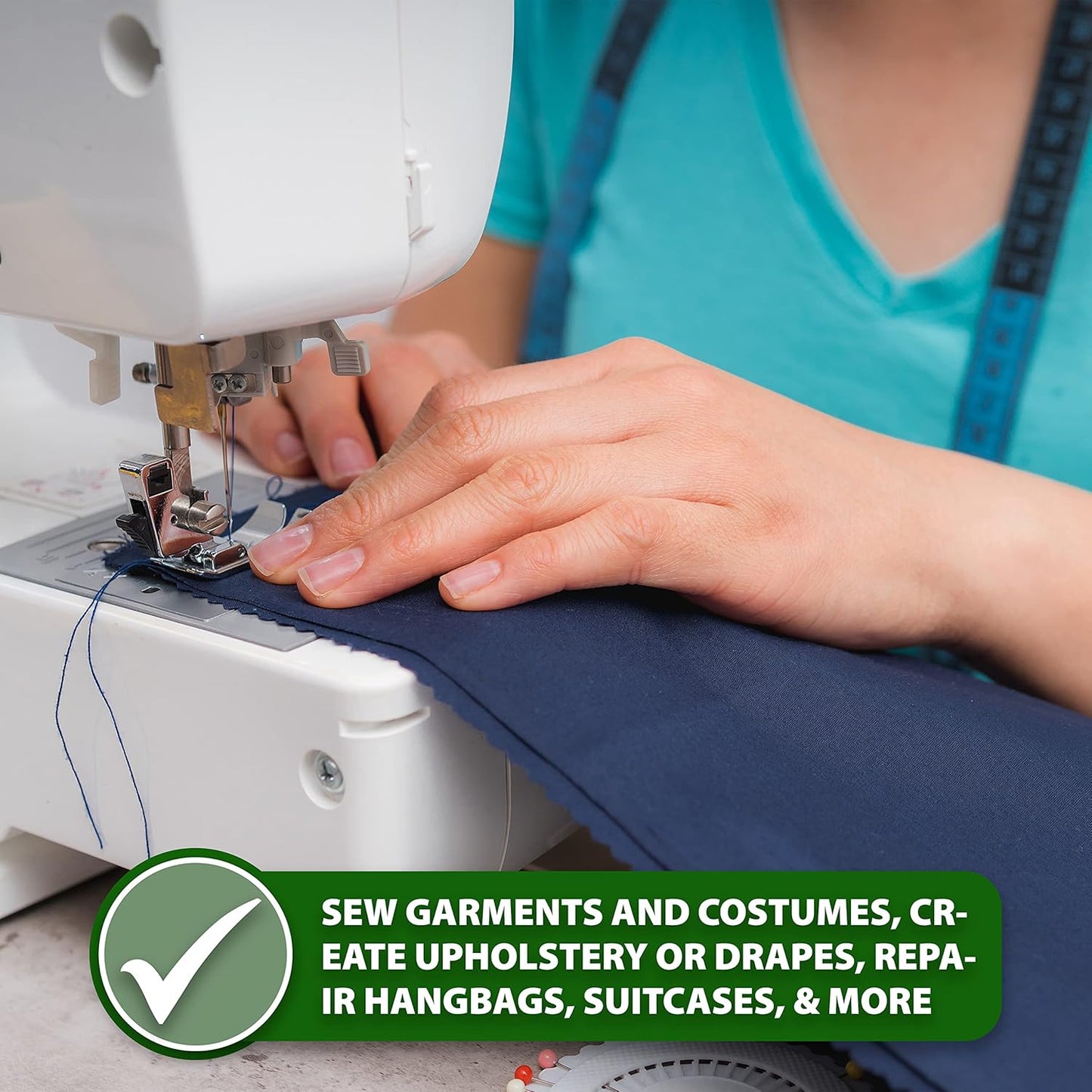 Mandala Crafts Bonded Nylon Thread - Heavy Duty Orange Sewing Threads - 415 YDs Size 346 210D T350 Tex 350 for Leather Jeans, Weaving, Outdoor, Marine, Upholstery