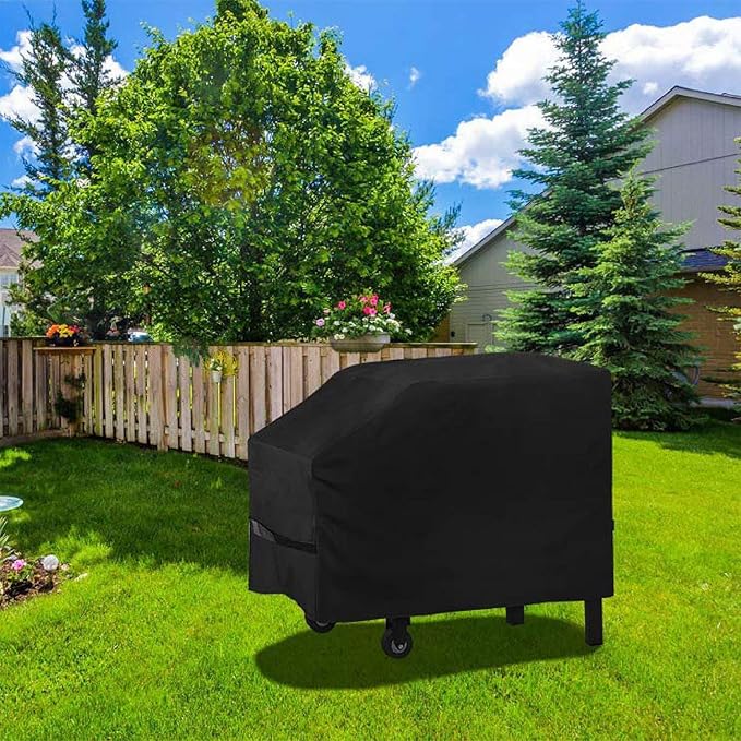 28 inch Blackstone Griddle Cover,600D Heavy Duty Waterproof Anti-UV Canvas Flat Top BBQ Cover for Blackstone 28'' Outdoor Cooking Gas Grill Griddle Station,