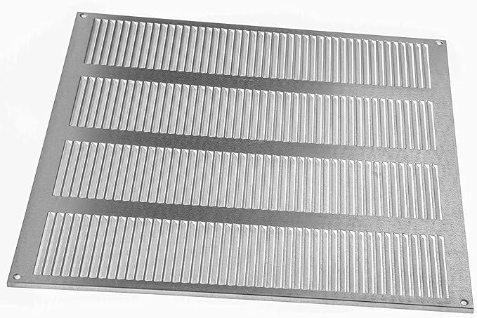 Repa Market Air Vent Cover 16x16 Inch (Outer Dimensions) Galvanized Steel Louvered Grill Cover with Mesh Screen/Wall or Ceiling Vent/HVAC Register for Indoor and Outdoor Ventilation