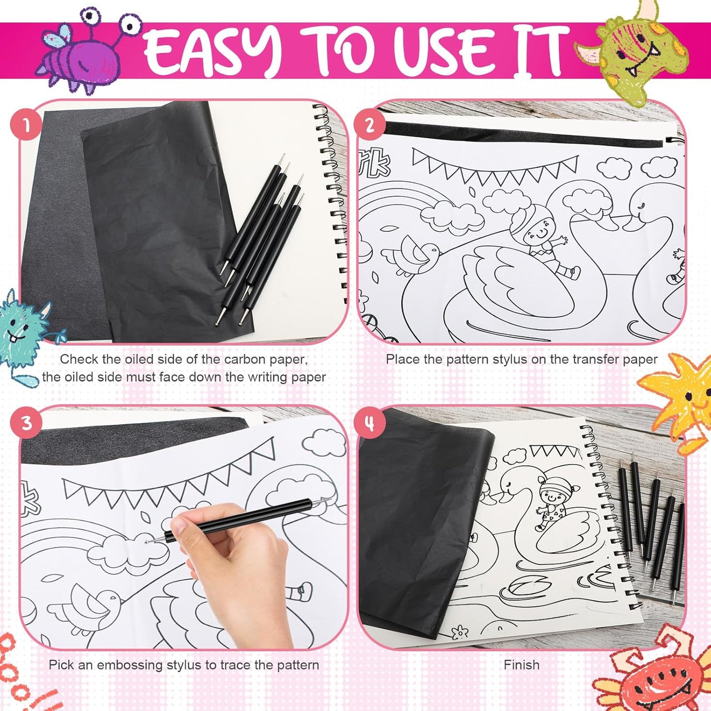 Ashmacdo 30 Pcs Dotting Tools for Painting,Ball Embossing Stylus for Transfer Paper,Tracing Tools for Drawing, Embossing Tools for Paper, Art Dotting Tools for Nail Art