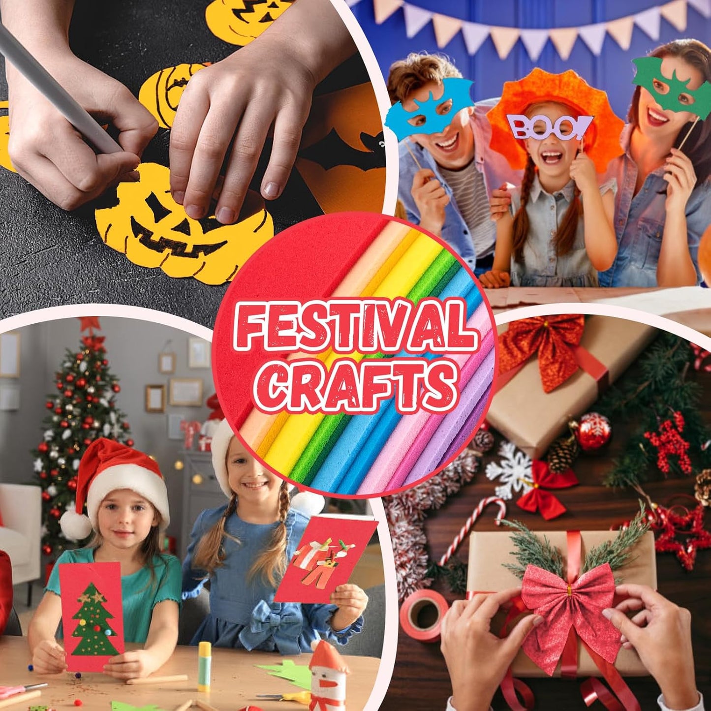 10 Pack Foam Sheets Craft 8 x 12 inch, Eva Color Foam Paper for Art Crafts Projects, Classrooms Scrapbook Gift DIY Cutters Card Party Decoration (Blue)