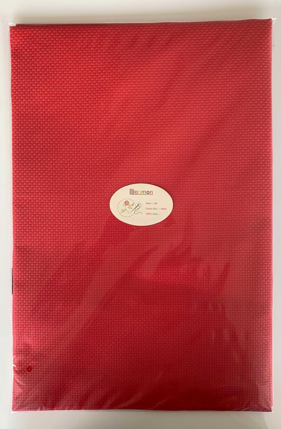 Aida Cloth 11 Count Cross Stitch Fabric,19×28inch (11CT,Red)