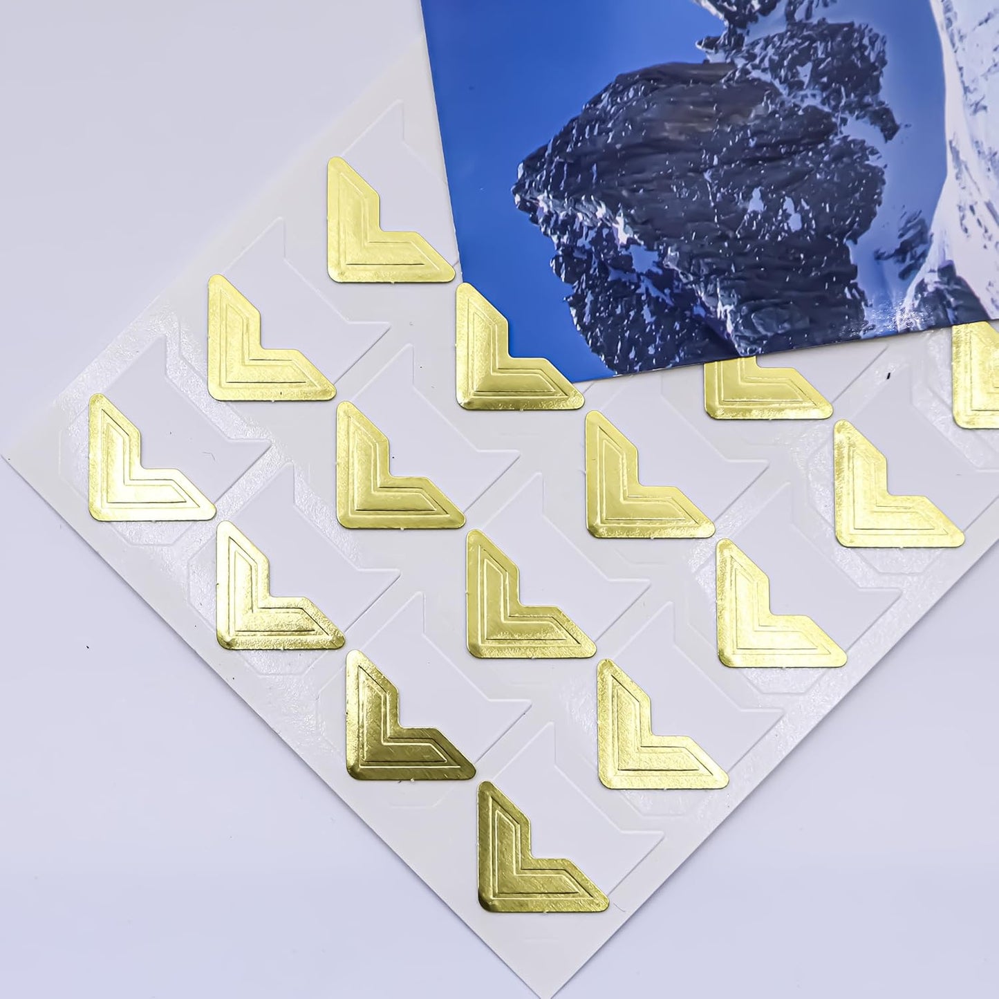 240 Pieces Photo Corners Self Adhesive Photo Corner Stickers, Picture Mounting Corners Acid Free Photo Corner for DIY Scrapbook, Album, Picture Frames, Journal Supplies (Multicolor)