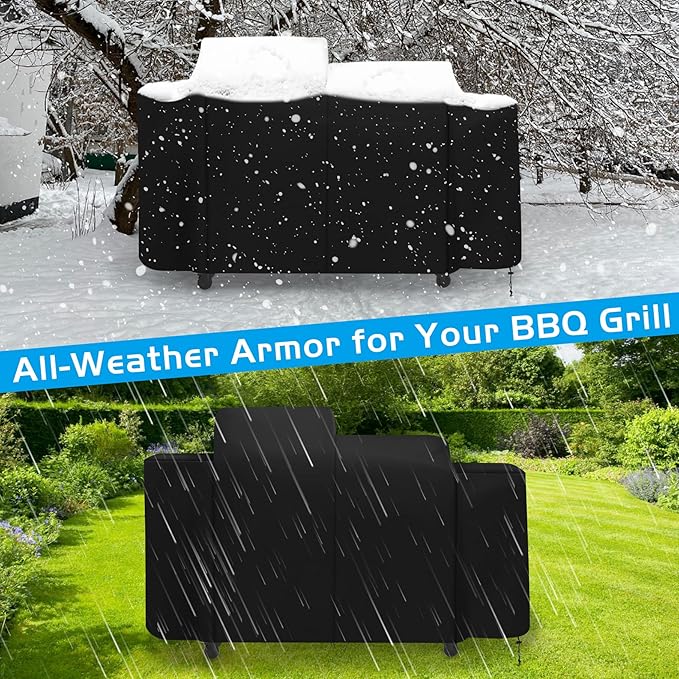 Grill Cover for Pit Boss Charleston 1020 Pellet Grill Gas Griddle Combo PB1020NX Pitboss Outdoor Accessory BBQ Parts Heavy Duty 600D Waterproof Fade-Resistant