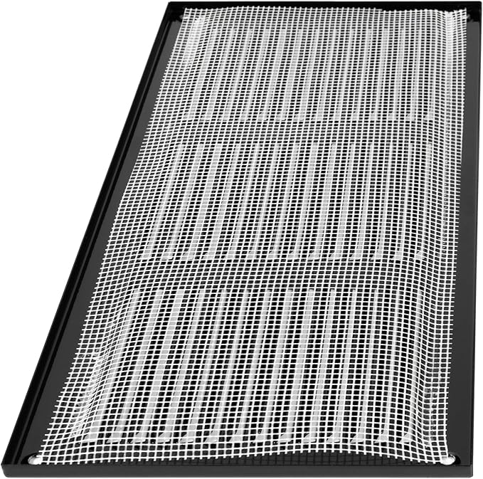 Repa Market 12x6 Inch Air Vent Cover/Black Galvanized Steel Louvered Grill Cover with Mesh Screen/Wall or Ceiling Vent/Durable Flush Mount HVAC Register for Indoor and Outdoor Ventilation