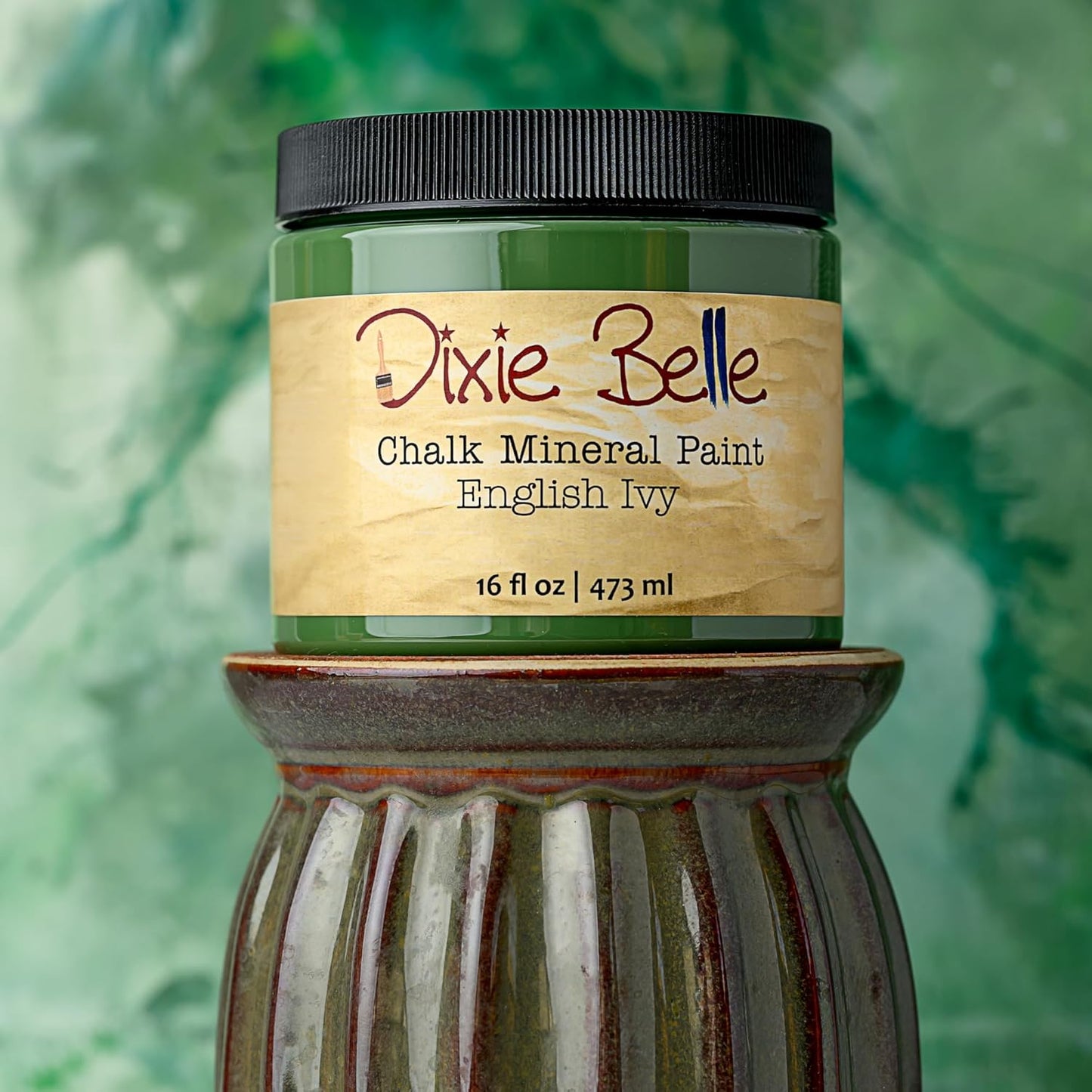 Dixie Belle Paint Company Chalk Finish Furniture Paint - English Ivy (8oz) - Matte Muted Green Chic Chalk Mineral DIY Furniture Paint