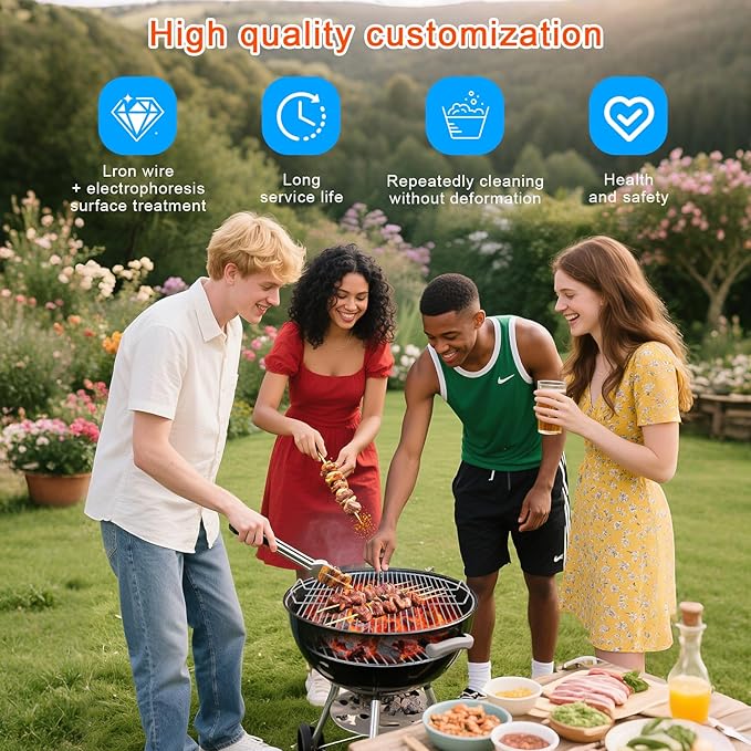 Coolbird 17 Inch Charcoal Grill Grate, Compatible with Weber 7441, Fits Various 22 Inch Weber Charcoal Grills, Replacement Grate