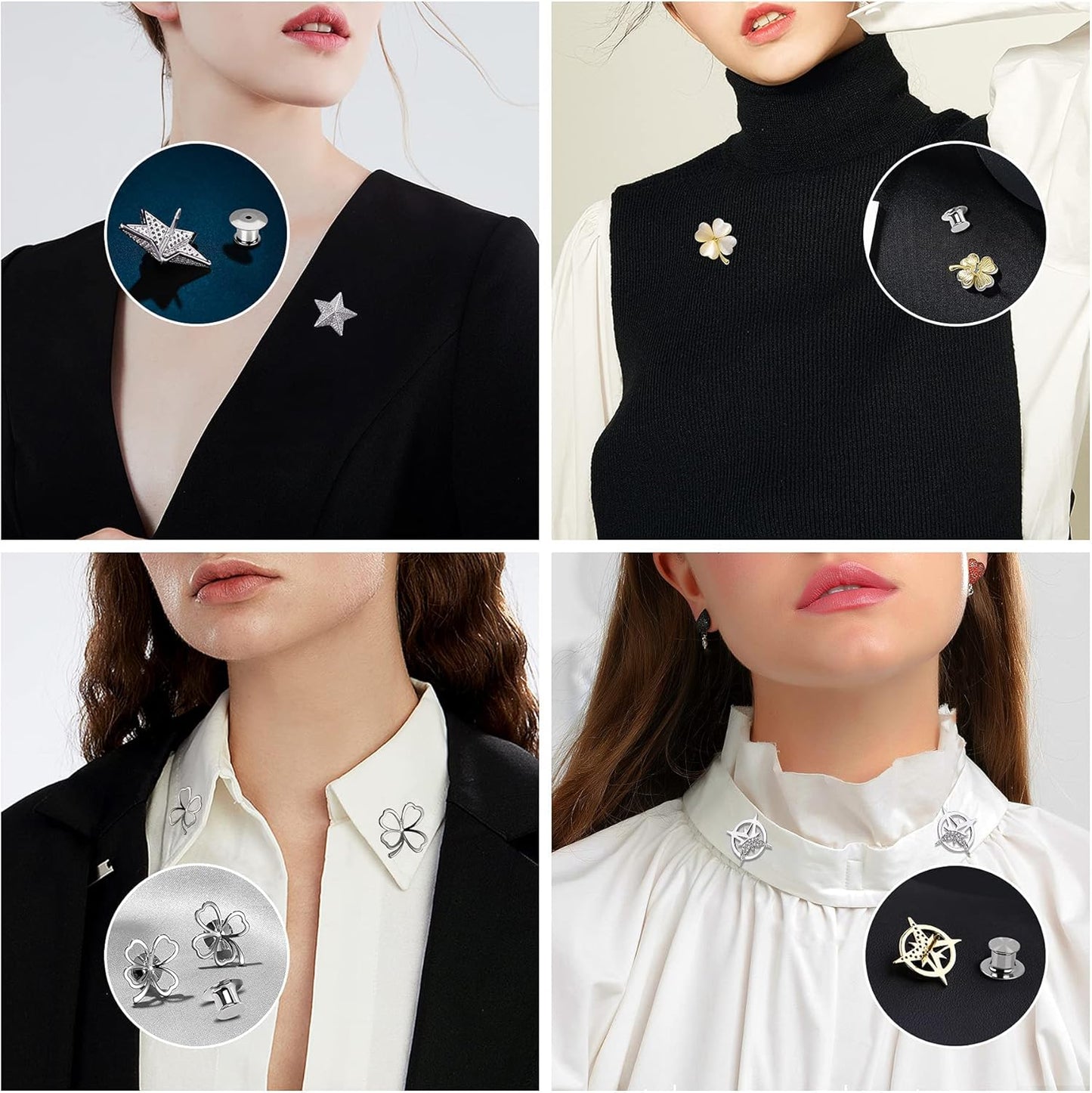 10 Pieces Metal Pin Backs Locking Pin Keepers Locking Clasp