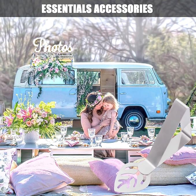 Table Cloth Holder Clips 10 Pack, Leaf Shape Picnic Tablecloth Clip Outdoor Large Heavy Duty Stainless Steel Decorative Cover Clamp Pin for Party Wedding Restaurant Camping RV Essential Accessories