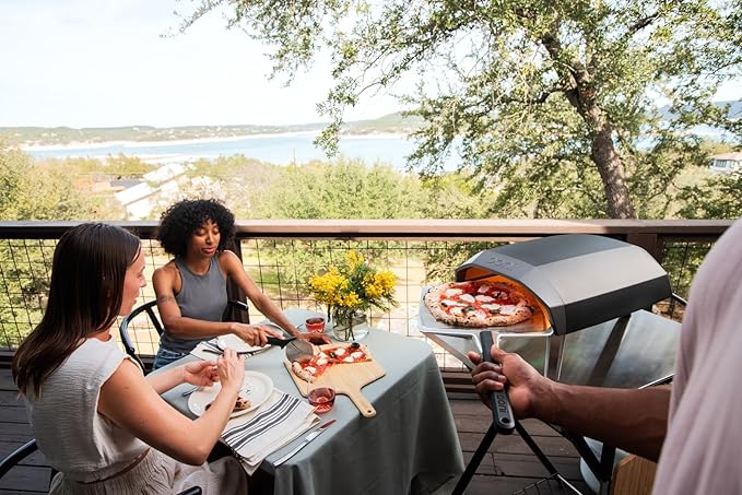 Ooni Koda 12 Portable Gas Pizza Oven - Pro Pizza Oven Bundle - 12" Perforated Pizza Peel and Koda 12 Cover Included