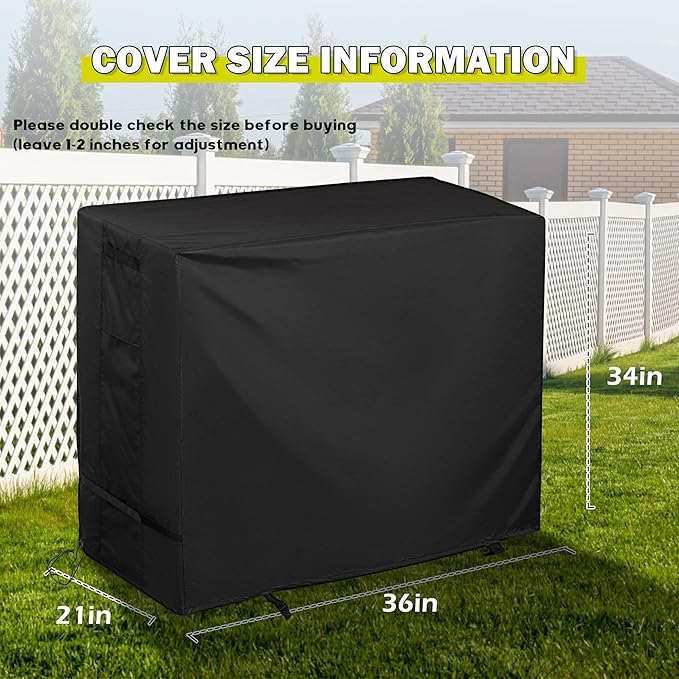 Outdoor Storage Cabinet Cover for Wicker Outdoor Bar Cart, Outdoor Bar Table Cover for Patio Storage Bar Table/Wicker Console Table/Rattan Cabinet Sideboard