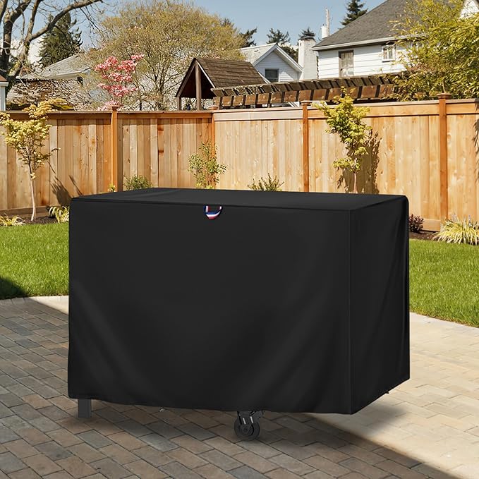 Griddle Cover for Blackstone 28 Inch Original Omnivore Griddle 2206, Outdoor Flat Top Grill Cover for 2 Burner Griddle Heavy Duty Waterproof Gas Grill Covers - 48" L×24" W×33" H, Black