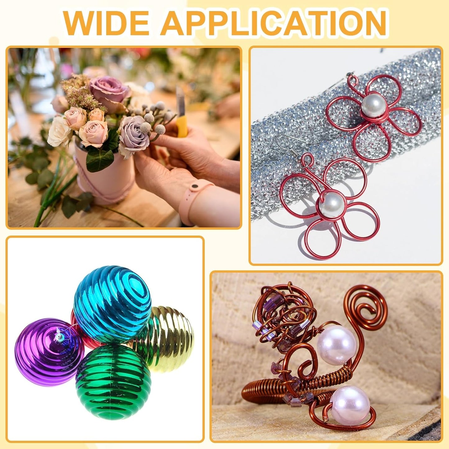 uxcell 12 Gauge / 2mm Anodized Aluminum Wire for Jewelry Craft Making, 102 Feet Bendable Flexible Wire for DIY Home Decor Gardening Sculpture, Purple