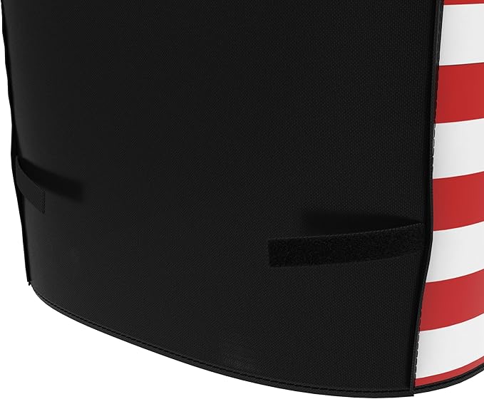 66" Heavy Duty Waterproof Gas Grill Cover fits Weber Char-Broil Coleman Gas Grill-Black,American Flag.