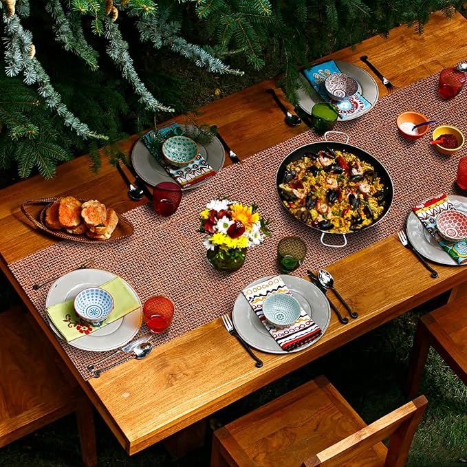Trivet Table Runner Hot Plates Mat 12 X 40 Inch Heat Resistant Table Protector Waterproof Decorative Farmhouse Kitchen Trivets Counter Heat Proof Placemats for Hot Dishes (Linen)