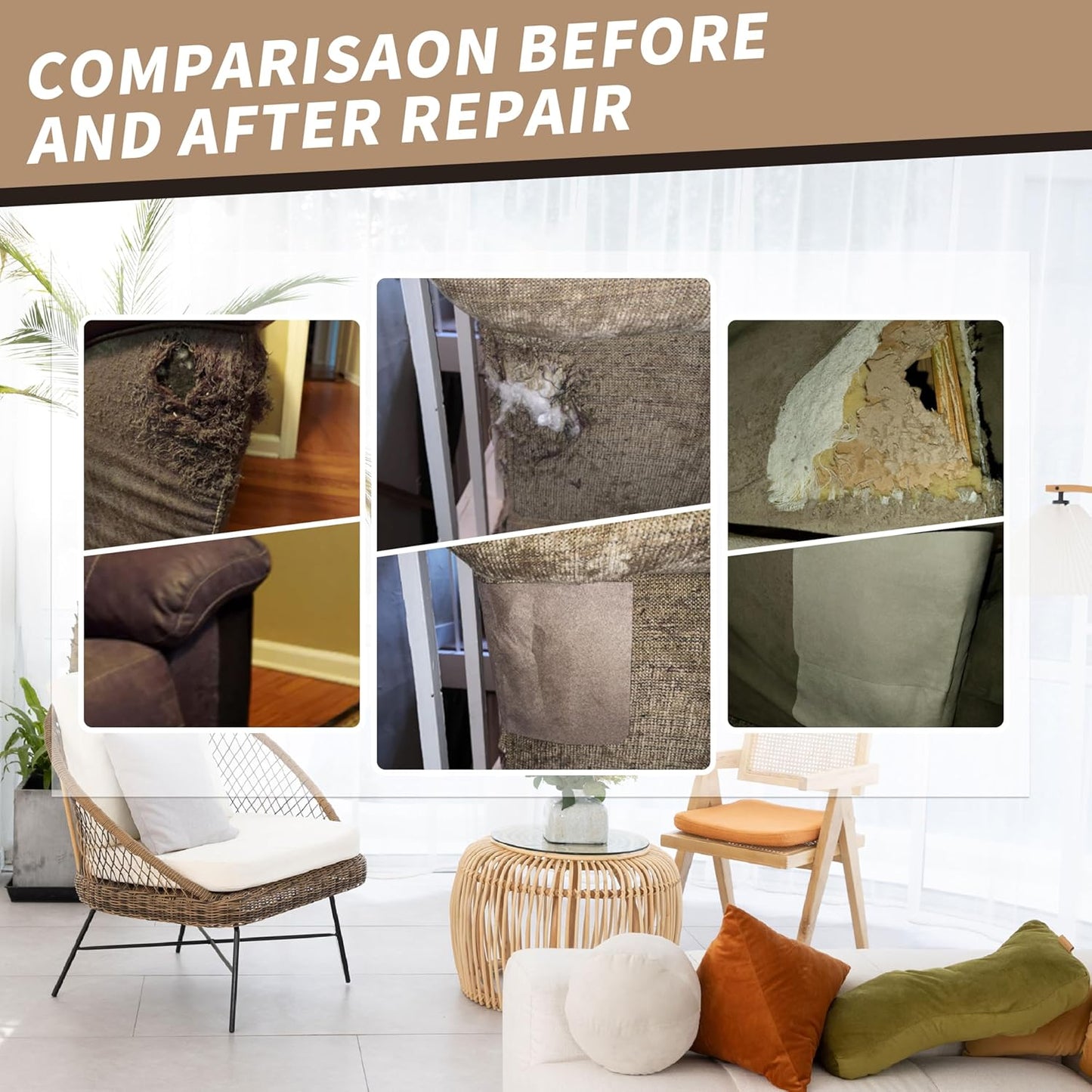 Velvet Repair Patch, Self-Adhesive Flannel Fabric Patch, Multi Colors, Microfiber Patch,Can be Used to Patch Sofas, Car Seats, Handbags, Jacket Holes and Tears (Black)