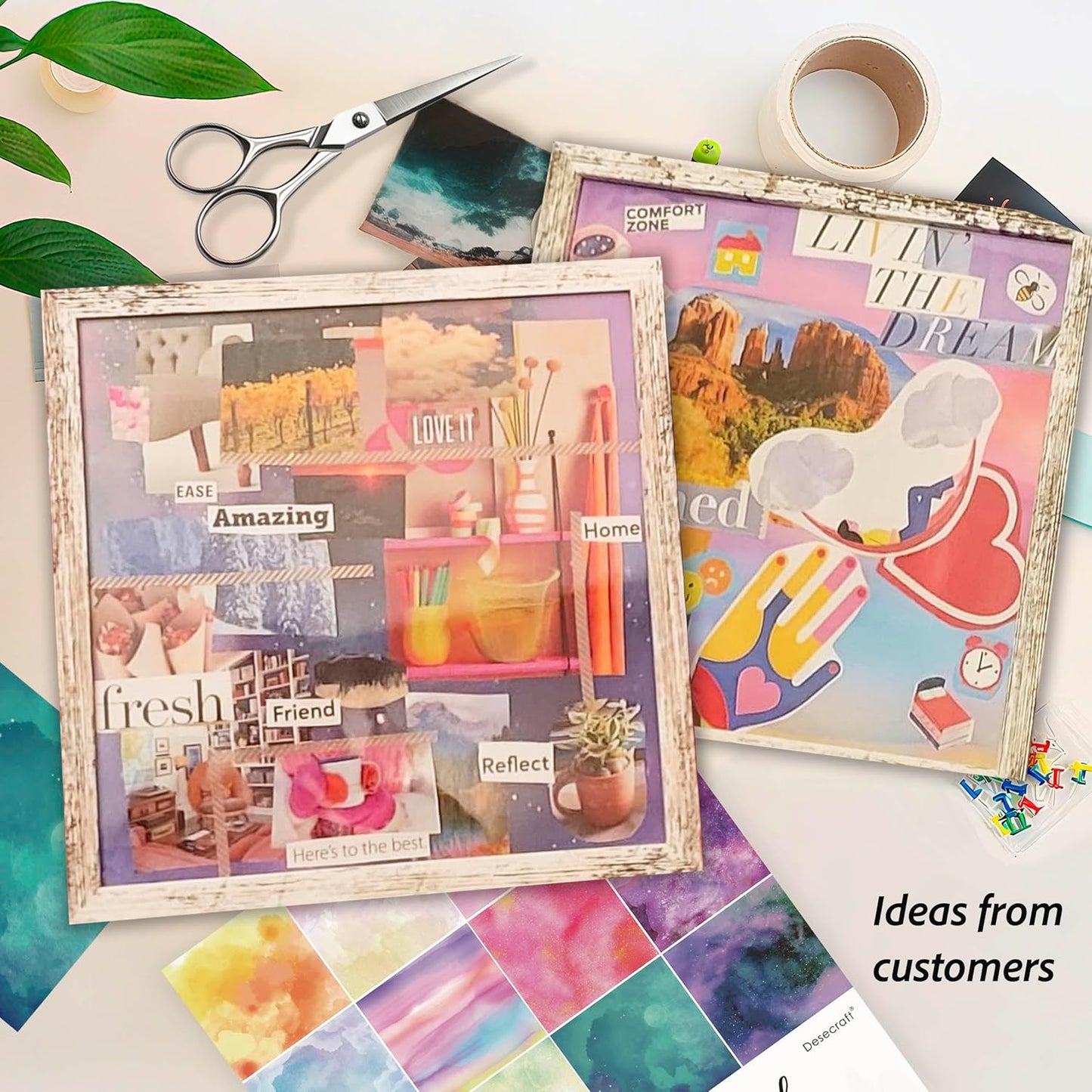 36 sheets 12x12 Paper Pad Pack Scrapbook Cardstock Decorative Paper - Shimmer Watercolor- for Card Making Journaling Planner Origami Scrapbook Paper Scrapbooking Supplies