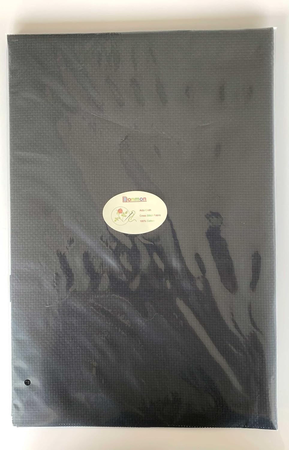 Aida Cloth 11 Count Cross Stitch Fabric,19×28inch (11CT,Black)