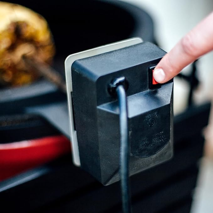Kamado Joe JoeTisserie Rotisserie Accessory Attachment for 18-inch Classic Joe Grills with Stainless Steel Spit Rods up to 50 lbs of Food, Model KJ-TISSERIENA