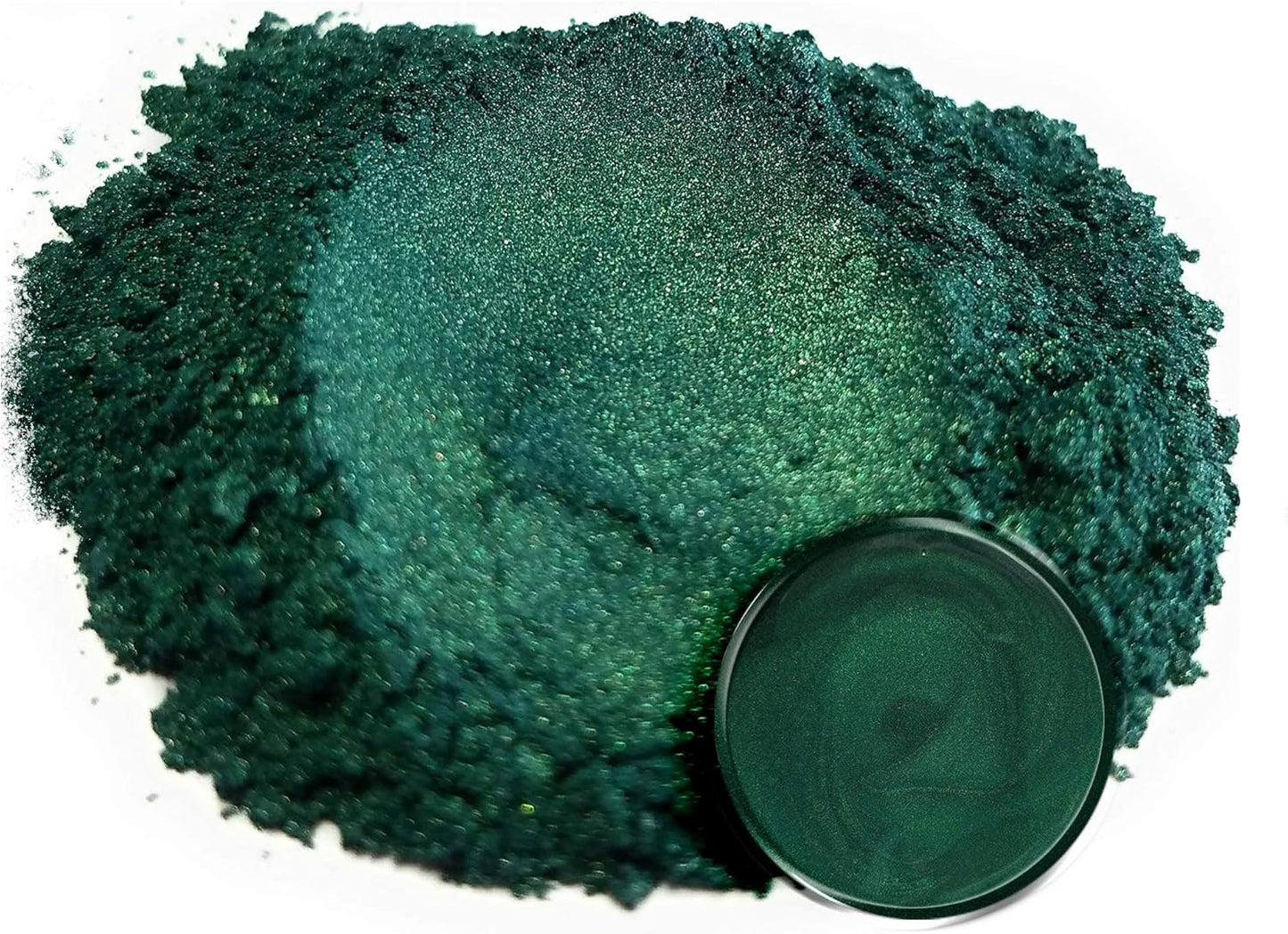 Eye Candy Pigments Premium Green Mica Powder - Dark Ocean Green (50gr) - for Epoxy, Resin, Soap, Paint, Woodworking, Acrylic Pouring, Bath Bombs, Fishing Lures - DIY Arts and Crafts Additive