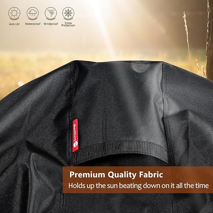 SheeChung Fire Pit Cover Round 30" Dx25 H,Propane Firepit Covers for Bali Outdoor Fire Pit,Waterproof 600D Outdoor Cover,Outside Gas Fire Pit Cover