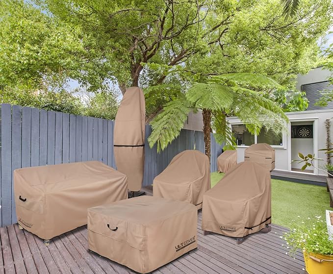 ULTCOVER Patio Fire Pit Table Cover Square 36 inch Outdoor Waterproof Fire Bowl Cover