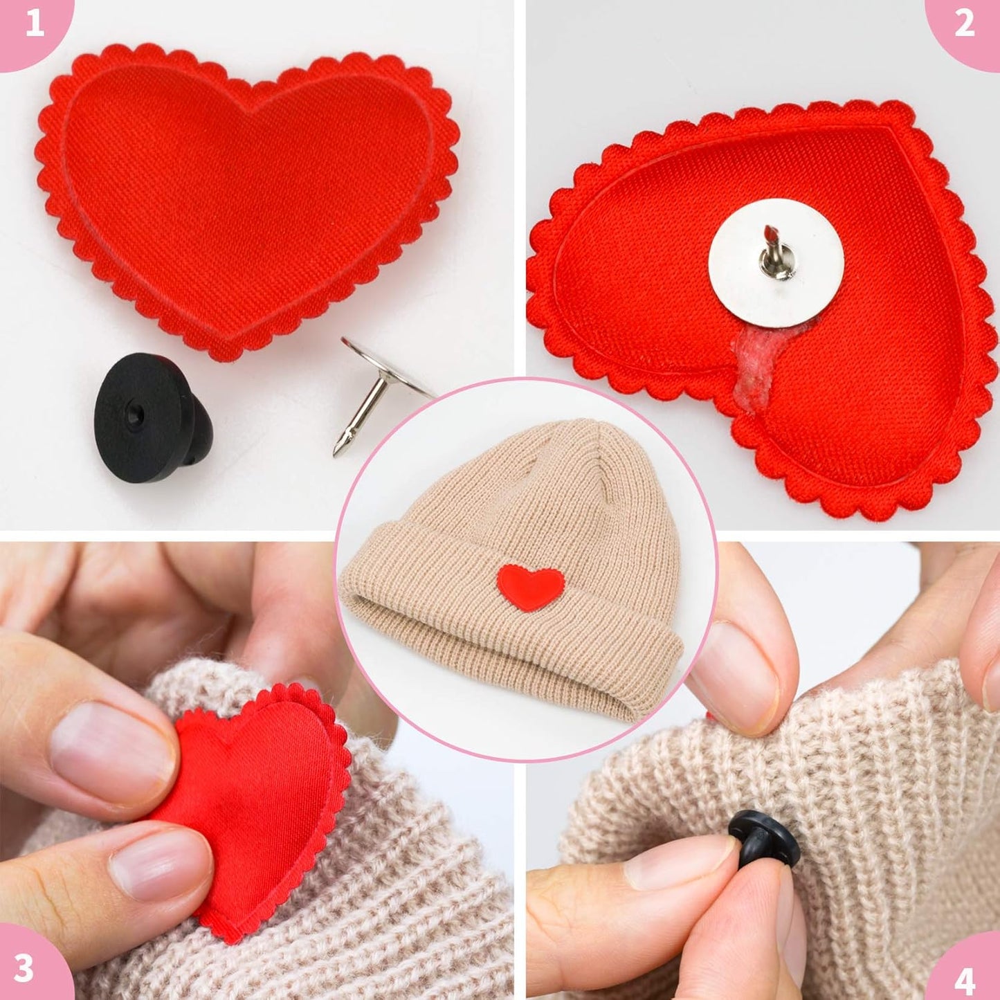 400pcs PVC Rubber Pin Backs Butterfly Clutch Pin Tie Tacks Blank for Uniform Badges Backing Holder Clasp Lapel Enamel (200 Sets)