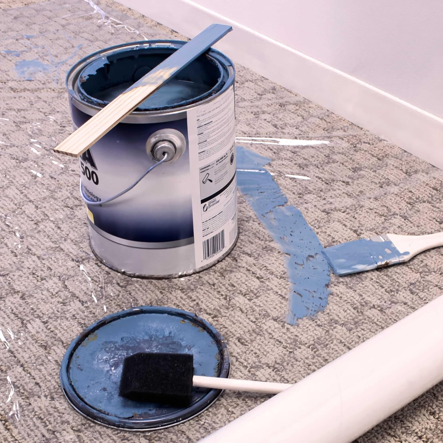 Custom Shop Craft and Paint Sticks - (Pack of 500 Sticks) 12" Inch Premium Grade Wood Stirrers/Paddles - Use for Wood Crafts -to Mix Epoxy Resin or Paint -Garden Sign Posts