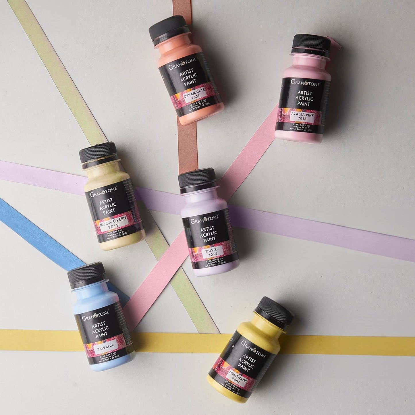 GRANOTONE Acrylic Paint Set | Glows in Black Light | Non-Toxic & Vibrant Paint | Ideal for Art, Crafts, Kids, & Hobbyists | Made in India (Acrylic Paint)