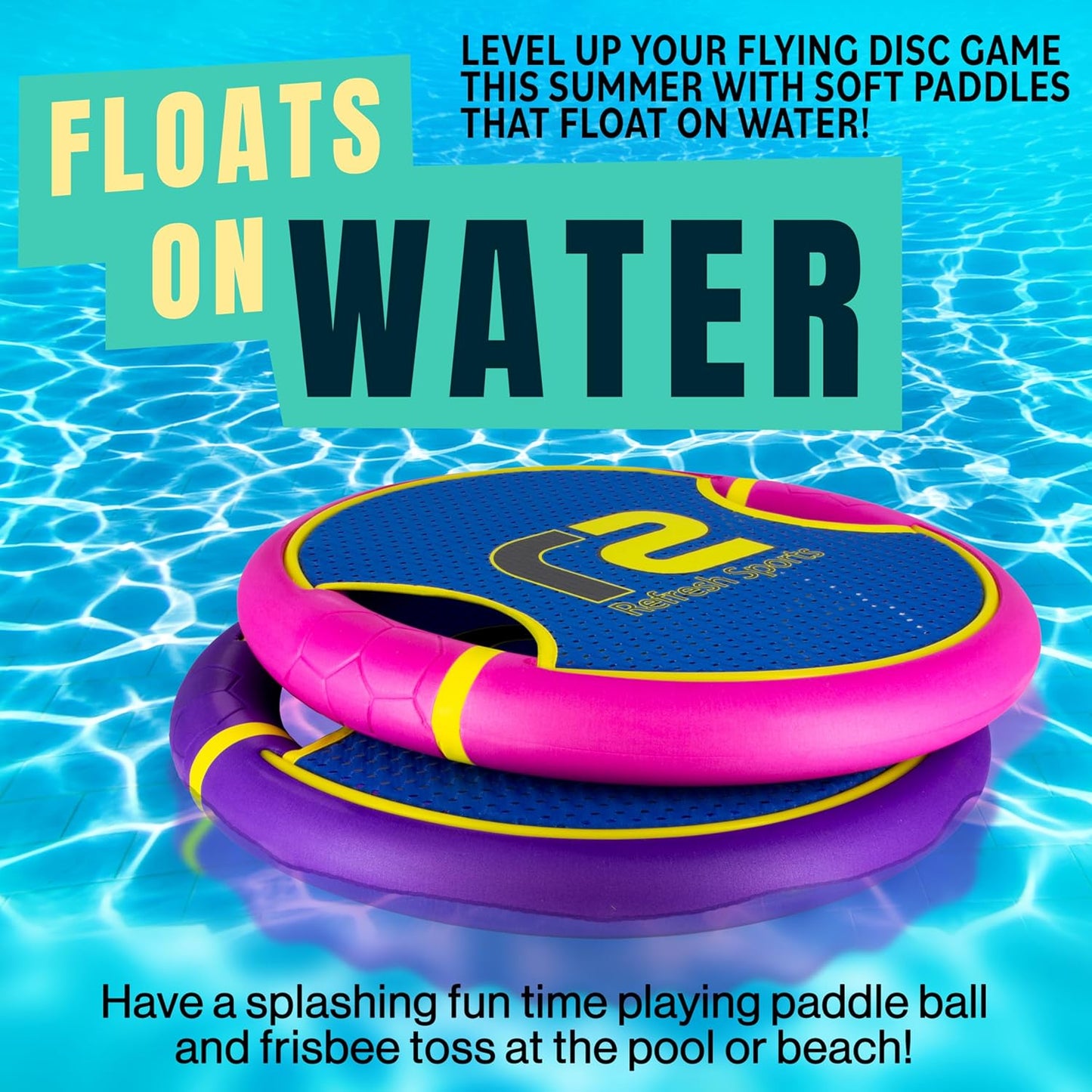 Fun Bouncy Paddle & Stringy Ball Toss & Catch Game - Easy to Use for Kids All Ages - Soft Foam Design for Safe Play Indoors or Outdoors - Also Works as Flying Disc - Great Gift Idea for Boys & Girls