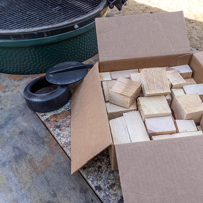 MARSHALLTOWN Arkansas Championship Hickory Chunks, 10 Pound Box of Genuine American Hickory Smoker Chunks, HCKCHNK10