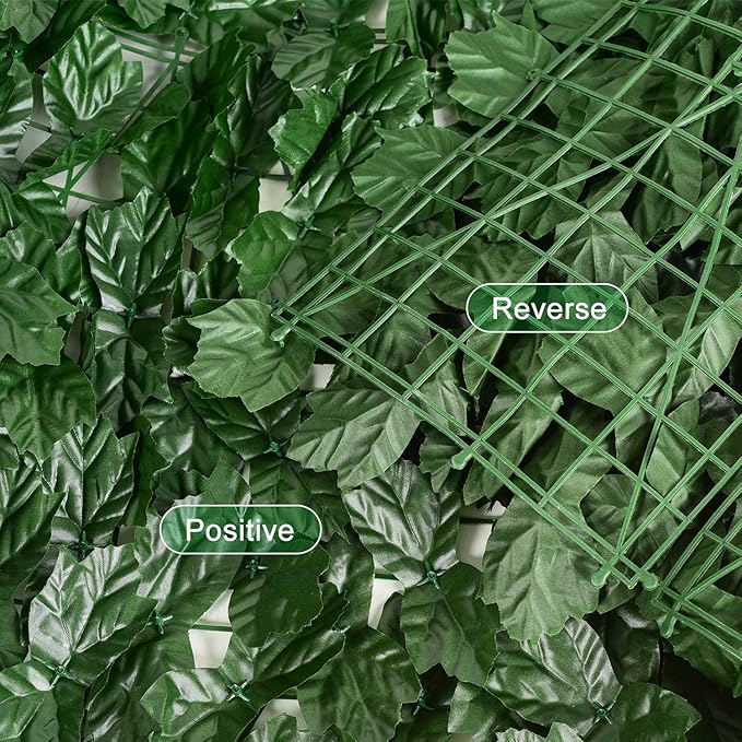 DearHouse Artificial Ivy Privacy Fence - 197x68.9inch Artificial Hedges Fence and Faux Ivy Leaf Fence Decoration for Outdoor Indoor Garden Decor
