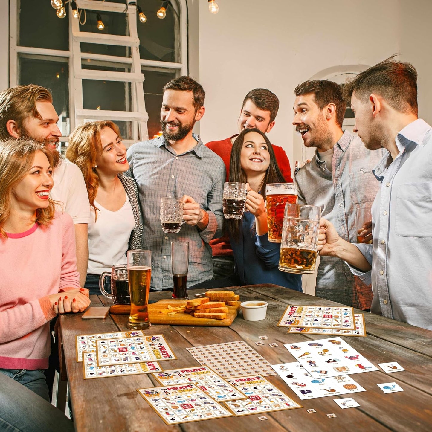 Pirate Party Game - Bingo Cards for Adults, 24 Players