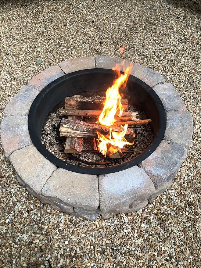 SteelFreak Classic Round Fire Pit Grate, 36 Inch Diameter - Made in The USA