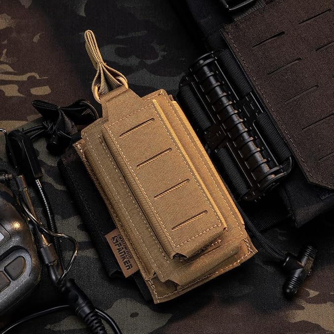 EXCELLENT ELITE SPANKER Tactical Open-Top Single/Double/Triple Molle Mag Pouch for Pistol Mag Pouch Tactical Bag Accessories Holder