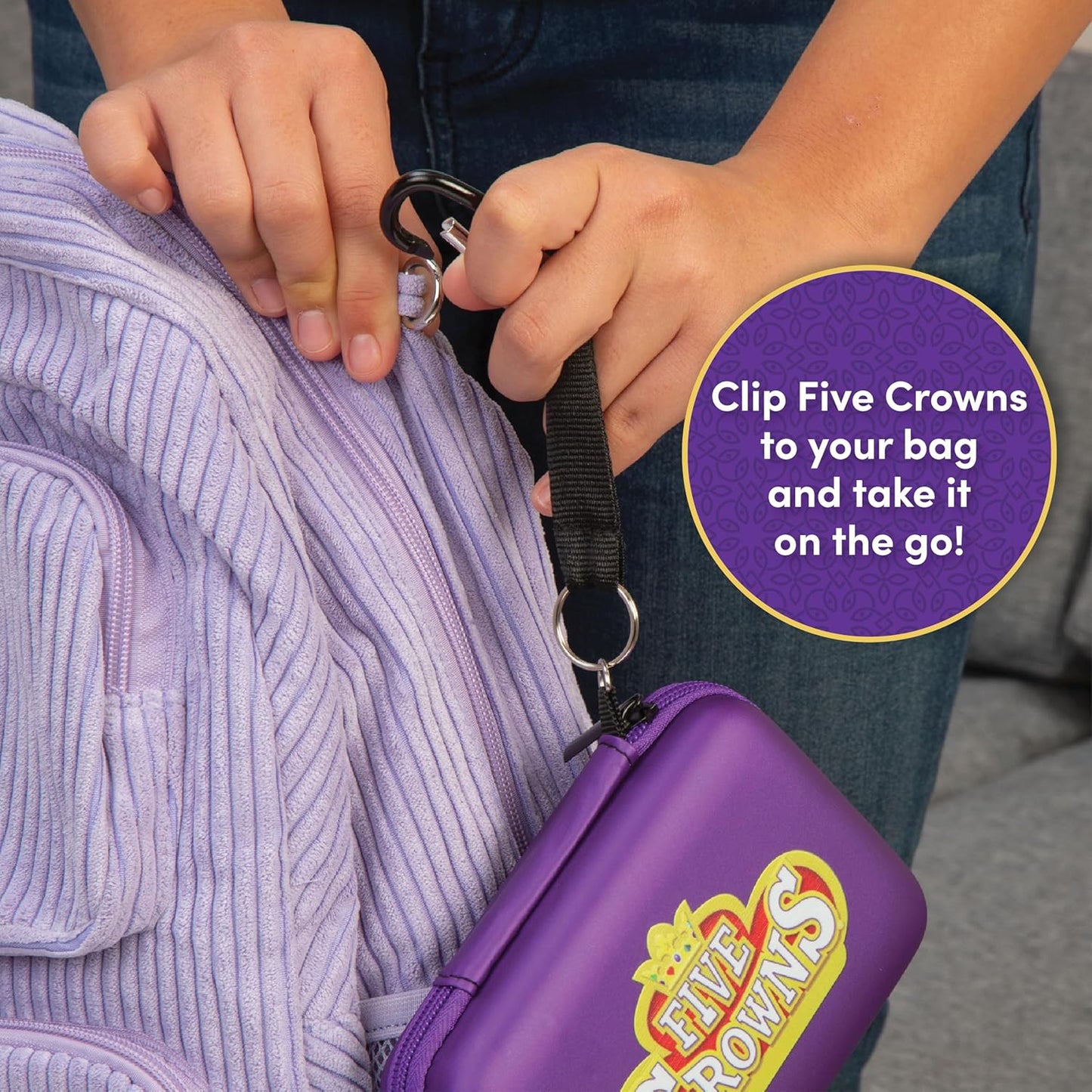 Five Crowns Travel Case Bundle, Cards, Scorecard Included – Card Game for Kids and Adults, Family Game Night, The Game isn’t Over Until the Kings Go Wild!, 5 Suited Rummy Style Card Game, Ages 8+