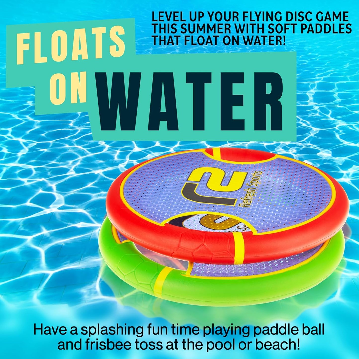 Fun Bouncy Paddle & Stringy Ball Toss & Catch Game - Easy to Use for Kids All Ages - Soft Foam Design for Safe Play Indoors or Outdoors - Also Works as Flying Disc - Great Gift Idea for Boys & Girls