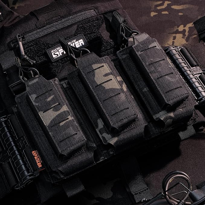 EXCELLENT ELITE SPANKER Tactical Open-Top Single/Double/Triple Molle Mag Pouch for Pistol Mag Pouch Tactical Bag Accessories Holder