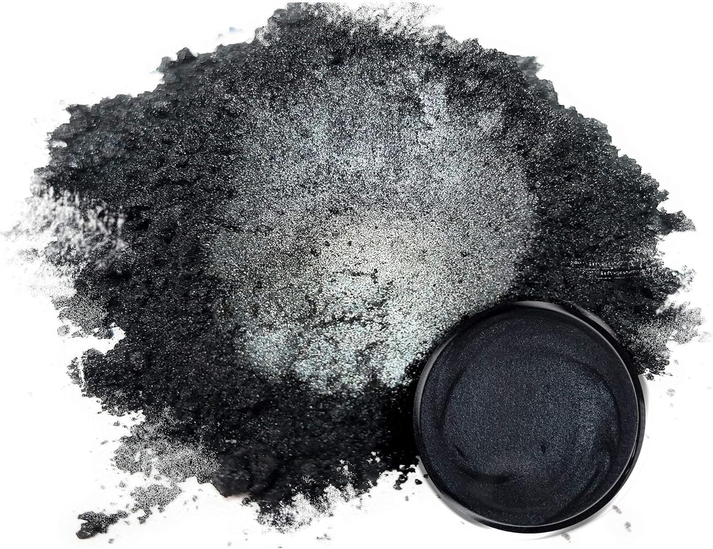 Eye Candy Pigments Premium Black Mica Powder - Yoru Black (50gr) - for Epoxy, Resin, Soap, Paint, Woodworking, Acrylic Pouring, Bath Bombs, Fishing Lures - DIY Arts and Crafts Additive