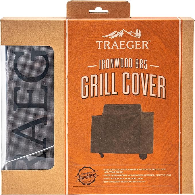 Traeger Grills BAC513 Full-Length Grill Cover Grill Accessory - Ironwood 885