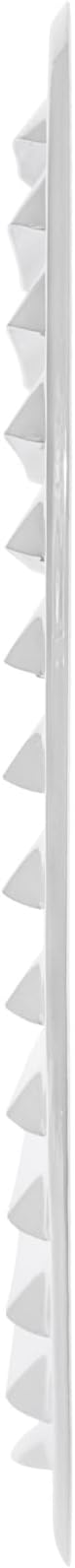 Vent Systems 8" White Soffit Vent Cover - Round Air Vent Louver - Grill Cover - Built-in Insect Screen - HVAC Vents for Bathroom, Home Office, Kitchen