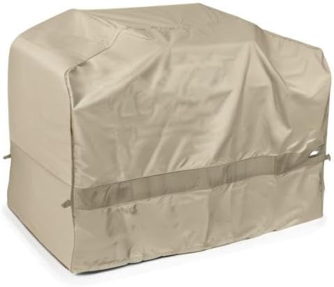 Covermates Grill Cover - Weather Resistant Outdoor Cover, Heavy Duty BBQ Covers for Large Outdoor Kitchen, Elite 300D Polyester, 53 Inch, Khaki