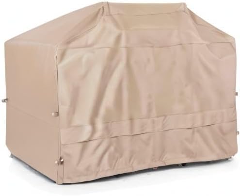 Covermates Grill Cover - Weather Resistant Outdoor Cover, Heavy Duty BBQ Covers for Large Outdoor Kitchen, Ultima 600D Polyester, 70 Inch, Ripstop Tan