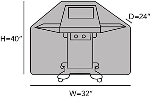 Covermates Grill Cover - Weather Resistant Outdoor Cover, Heavy Duty BBQ Covers for Large Outdoor Kitchen, Ultima 600D Polyester, 32 Inch, Ripstop Tan
