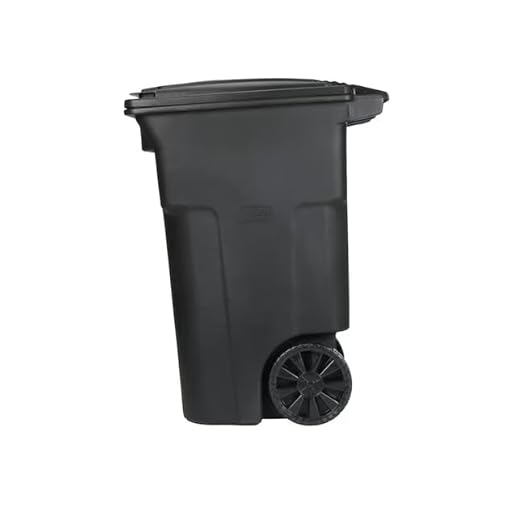 Premium 64 Gallon Black Wheeled Trash Can Bundle – Heavy Duty Municipal-Style Outdoor Garbage Container with Hinged Lid, Odor Control System, Fragrance Packets & Liners for Home, HOA & Commercial Use