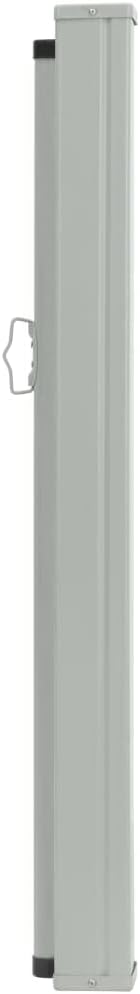 YAFF Patio Retractable Outdoor Folding Privacy Divider, Water & UV Resistant Sun Shade Privacy Wind Screen for Garden, Backyard, Balcony, Terrace 47.2"x196.9" Cream (13.42lbs)