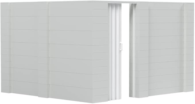 EverBlock 10’ x 10’ x 7’ L-Shaped Wall Kit with Accordion Door | 3’ x 7’ Doorway | Modular Building Blocks | Wall Display | Room Divider & Partition | Reusable | Indoor & Outdoor Use | Black